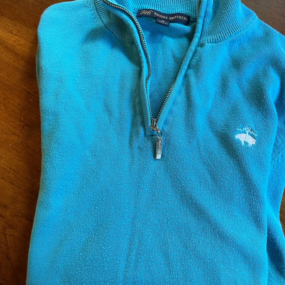 Brooks Brothers pullover sweater with zipper - Picture 5 of 7